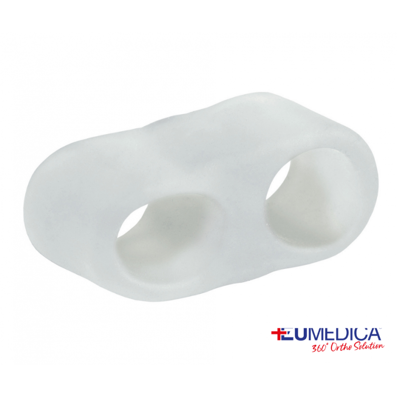 Double looped small toe separatore dita